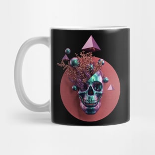 skull thinking Mug